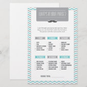 Papier Moustache / Petit Homme Ce qui est dans votre sac  (Devant / Derrière)