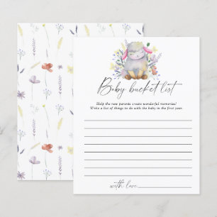 Papier Mouton bébé - Liste de souhaits de bébé