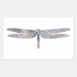 Papier Mozaïek Dikke Dragonfly Sticker