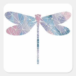 Papier Mozaïek Dunne Dragonfly Sticker