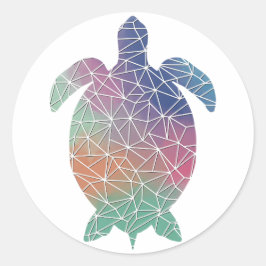 Papier Mozaïek Schildpad Sticker