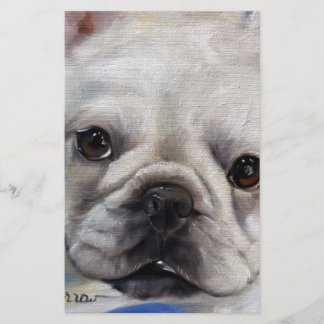 Papier "Mr French" Français Bulldog Frenchie peinture d'a