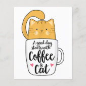 Papier Mug de café chat orange drôle amateur de chat (Dos)
