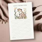 Papier Mum Baby Tiger Foliage Advice For Mum Baby Shower