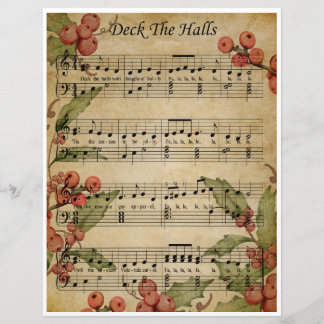 Papier Musique Art Deck the Halls