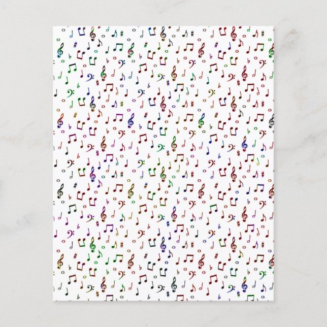 Papier Musique colorée (Devant)