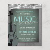 Papier Musique de violon Considérant Invitation officiell (Devant)