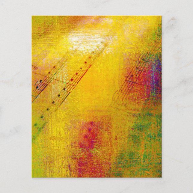 Papier Musique et peinture patinée (Devant)