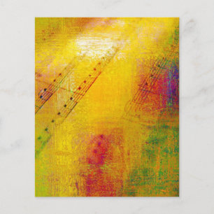 Papier Musique et peinture patinée