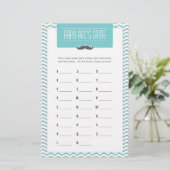 Papier Mustache / Little Man Baby shower ABC jeu (Debout devant)