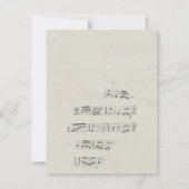  papier muzieknoten notitiekaartje (Achterkant)