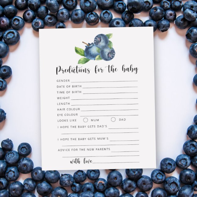 Papier Myrtille - prédictions et conseils pour bébé (Créateur téléchargé)