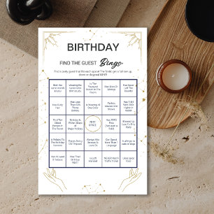 Papier Mystic Horoscope Moon Anniversaire Bingo Jeu