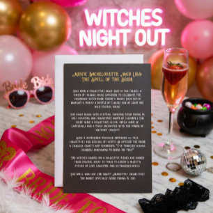 Papier Mystic Witch Bachelorette Party Mad Libs