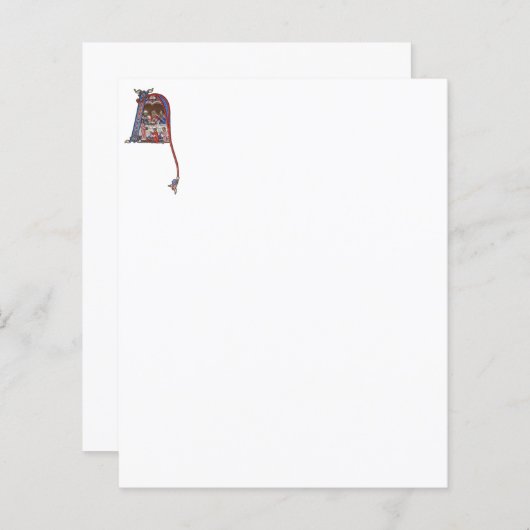 Papier N initial éclairé (Devant / Derrière)