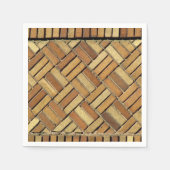 Papier Napkin - Brick Pattern Servet (Voorkant)