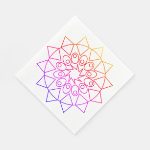 Papier Napkin - Colorful Mandala Servet