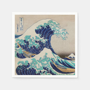 PAPIER NAPKIN : HOKUSAI : DE WAVE SERVET