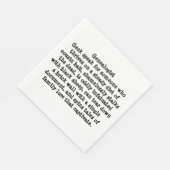 Papier Napkin Servet (Hoek)