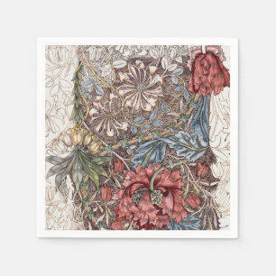 PAPIER NAPKIN : WILLIAM MORRIS : WILD TULIP SERVET