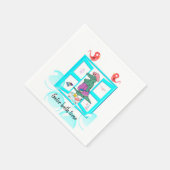 Papier Napkins, Alligator Bath-tijd Bubbles Napkin Servet (Hoek)