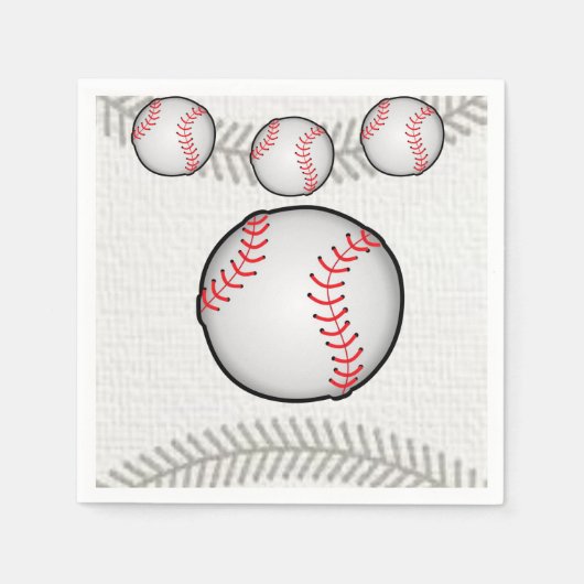 Papier Napkins Baseball Servet (Voorkant)
