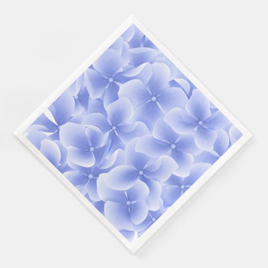 Papier Napkins-Blue Hydrangeas Servet (Hoek)