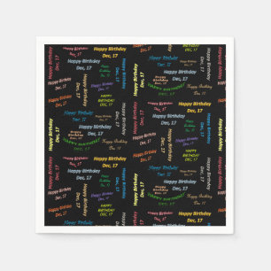 Papier Napkins December, 17 zondag Servet