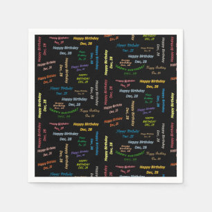 Papier Napkins December, 28 zondag Servet