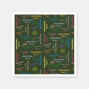 Papier Napkins Februari, 12 Dag Servet