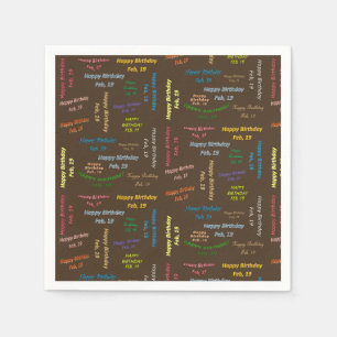 Papier Napkins Februari, 19 Dag Servet