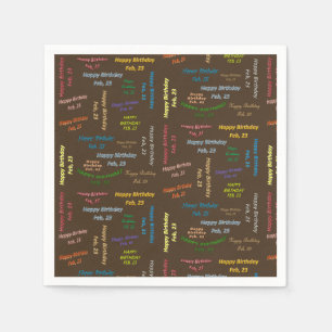 Papier Napkins Februari, 23 Dag Servet