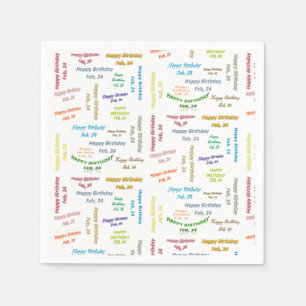 Papier Napkins Februari, 24 Dag Servet