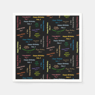 Papier Napkins Februari, 2 Dag Servet