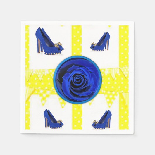 Papier Napkins Floral Servet (Voorkant)