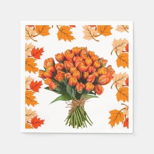 Papier Napkins Floral Servet (Voorkant)