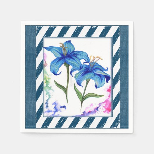 Papier Napkins Floral Servet (Voorkant)