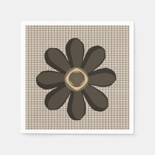 Papier Napkins Floral Servet (Voorkant)