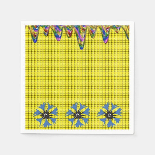 Papier Napkins Floral Servet (Voorkant)