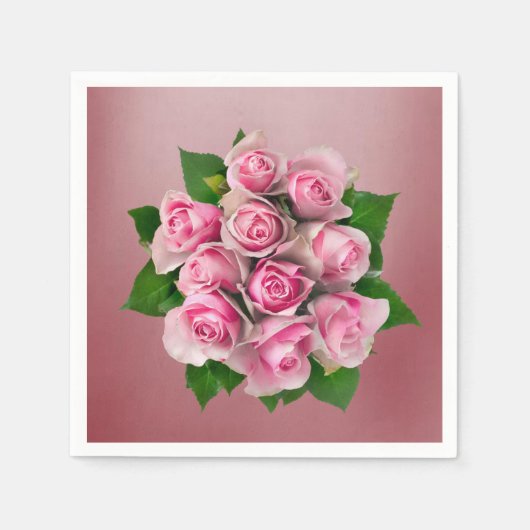 Papier Napkins Floral Servet (Voorkant)