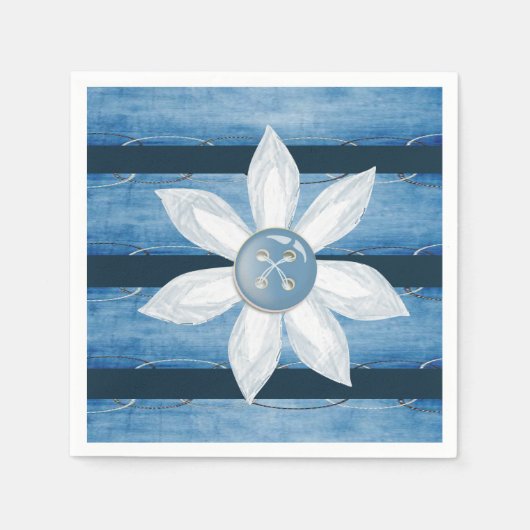 Papier Napkins Floral Servet (Voorkant)