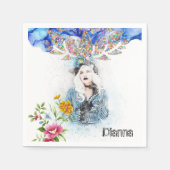 Papier Napkins, Floral Victoriaans Servet (Voorkant)