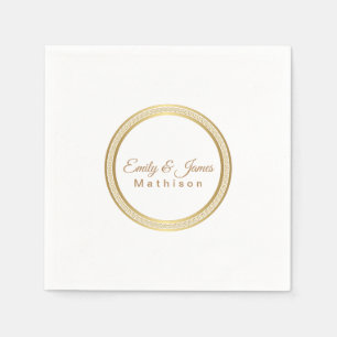 Papier-Napkins-Gold-buitencirkel Servet