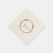 Papier Napkins-Gold-eternal Circle Napkins Servet (Hoek)