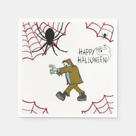 Papier Napkins Halloween Servet (Voorkant)
