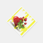 Papier Napkins Heart Servet (Hoek)