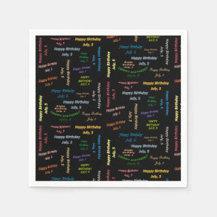 Papier Napkins Juli, 5 Dag Servet