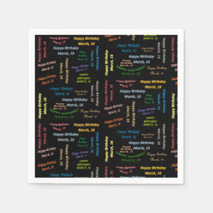 Papier Napkins March, 16 oktober Servet