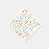 Papier Napkins March, 5 verjaardag Servet (Hoek)