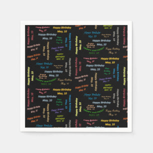 Papier Napkins May, 10 oktober Servet